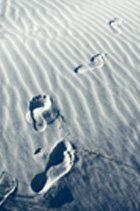 Footprints in sand